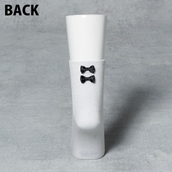 ONE POINT SOCKS-RIBBON/White