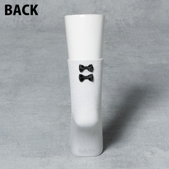 ONE POINT SOCKS-RIBBON/White