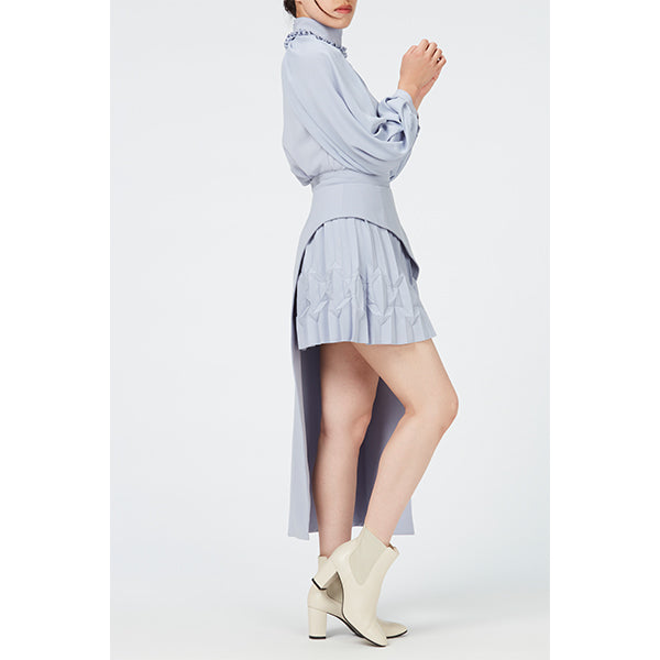 Asymmetry Pleats  Skirt / Inspired by Future Pop