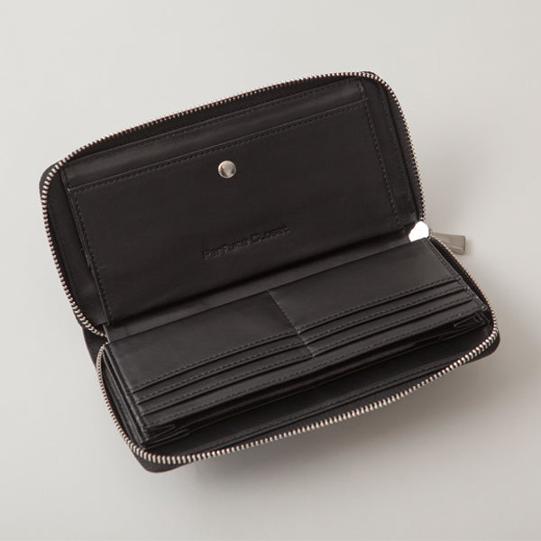 P-DOT LONG WALLET/BLACK