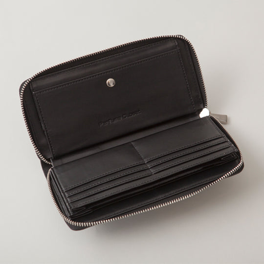 P-DOT LONG WALLET/BLACK