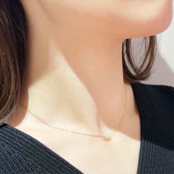 Three Dots Diamond Necklace(Silver)/スリードットダイヤネックレス(シルバー)