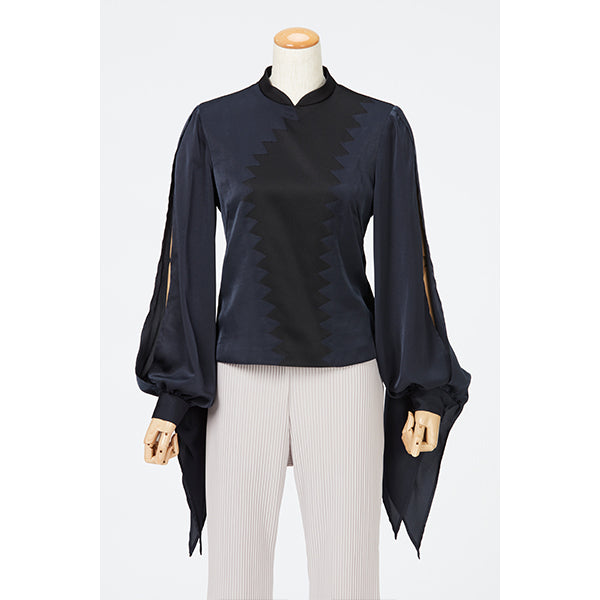 Slit Sleeve Blouse / Inspired by Spinning World / Red