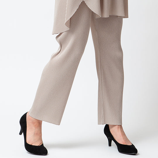 Pleats Relax Pants/Beige