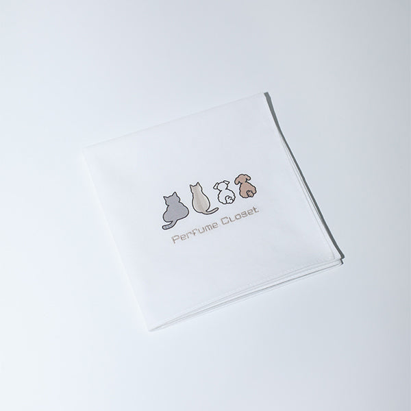 naotte × Perfume Closet Handkerchief /White