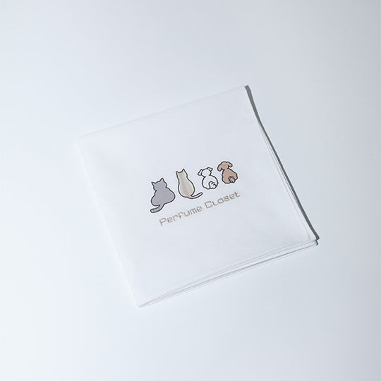 naotte × Perfume Closet Handkerchief /White