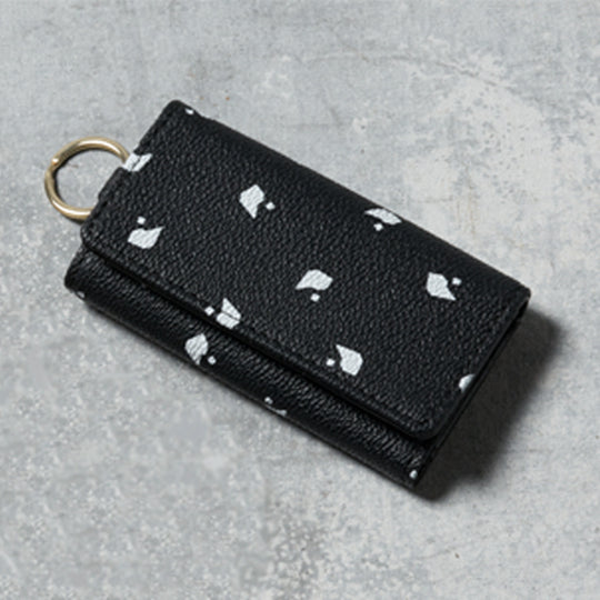 P-DOT KEY CASE/Black