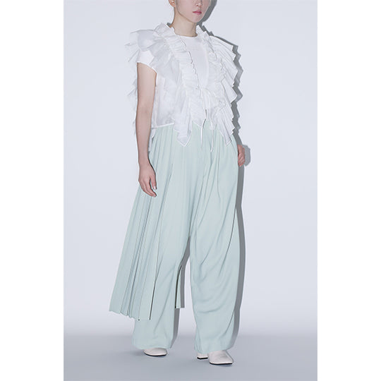 Layered Skirt Pants /Inspired by ネビュラロマンス /Green
