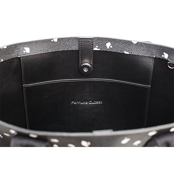 P-DOT TOTE BAGⅡ/BLACK