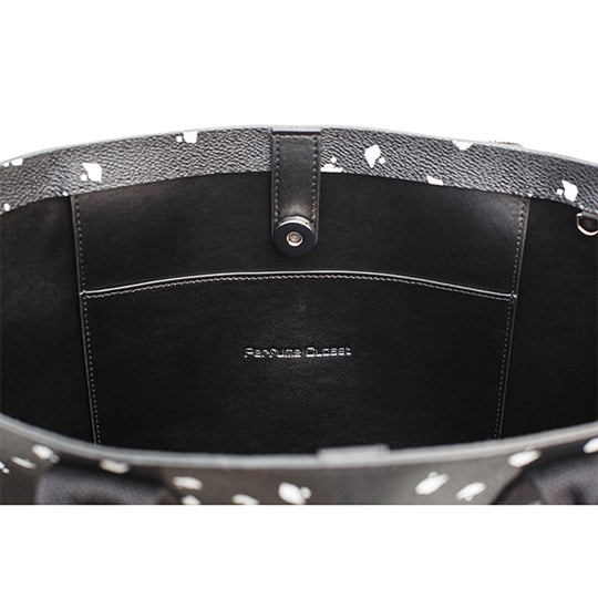 P-DOT TOTE BAGⅡ/BLACK