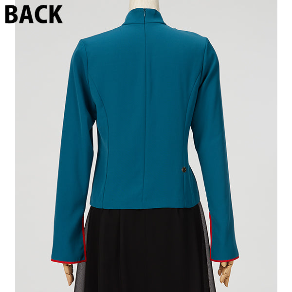 Back Zip Blouse(Straight Cuffs)  / Inspired by Cling Cling
