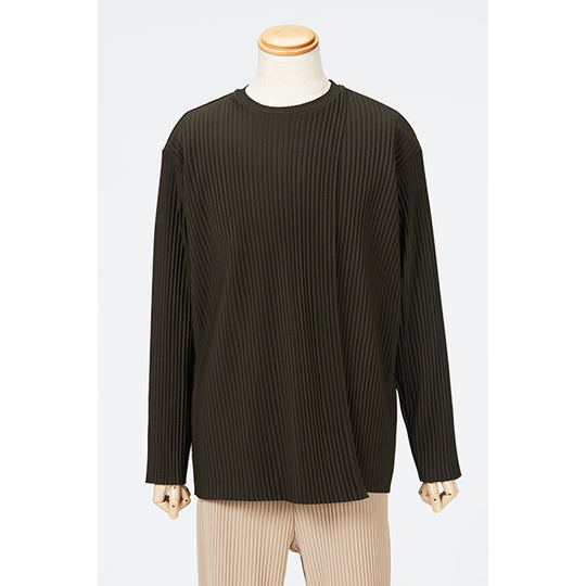 Layered Pleats Pullover / Beige