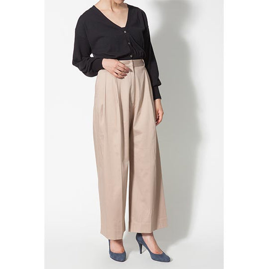 TUCK WIDE CHINO PANTS