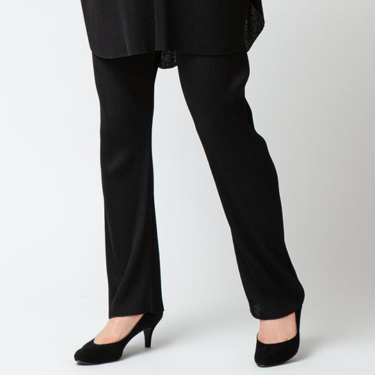 Pleats Relax Pants/Black