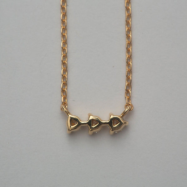 Three Dots Diamond Necklace(Silver)/スリードットダイヤネックレス(シルバー)