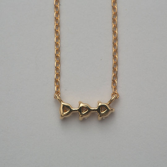 Three Dots Diamond Necklace(Silver)/スリードットダイヤネックレス(シルバー)
