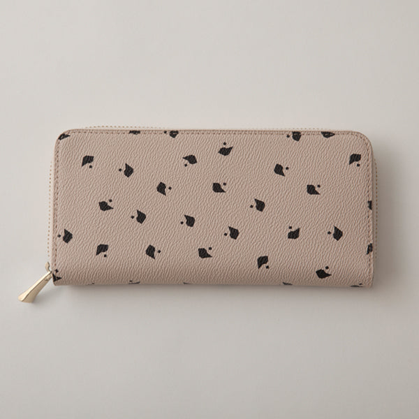 P-DOT LONG WALLET/BEIGE