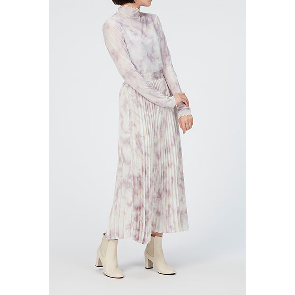 Sheer High Neck Tops / Inspired by Flow / Pink