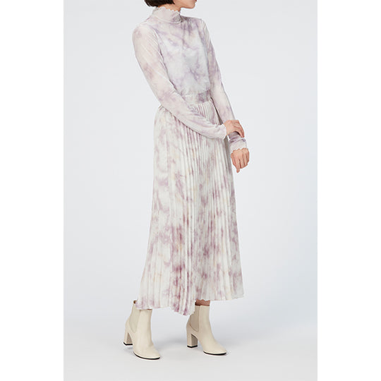 Sheer High Neck Tops / Inspired by Flow / Pink