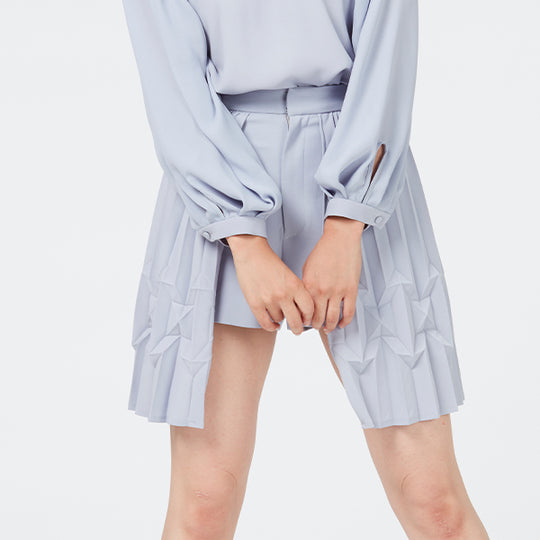 Layered  Pleats Short Pants / Inspired by Future Pop