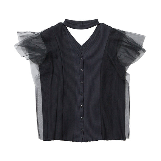 TULLE RIB TOPS