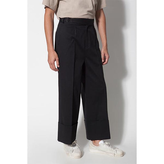 BELTED WIDE PANTS