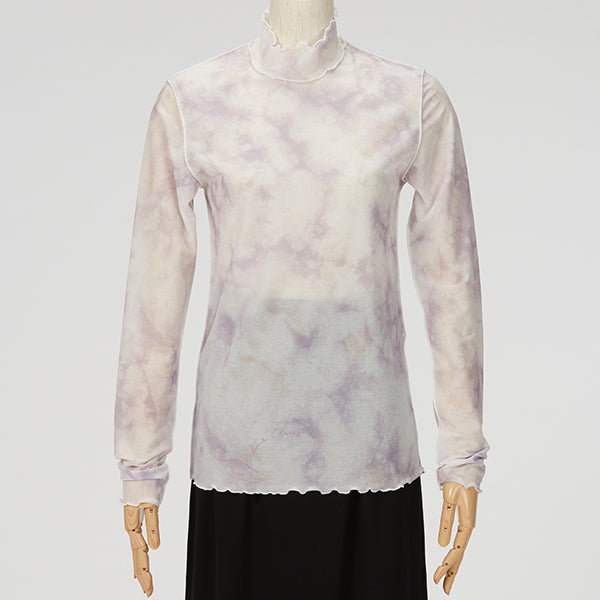 Sheer High Neck Tops / Inspired by Flow / Pink