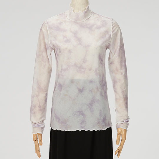 Sheer High Neck Tops / Inspired by Flow / Pink