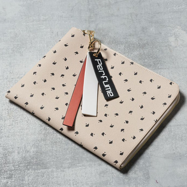 P-DOT CLUTCH BAG/Beige