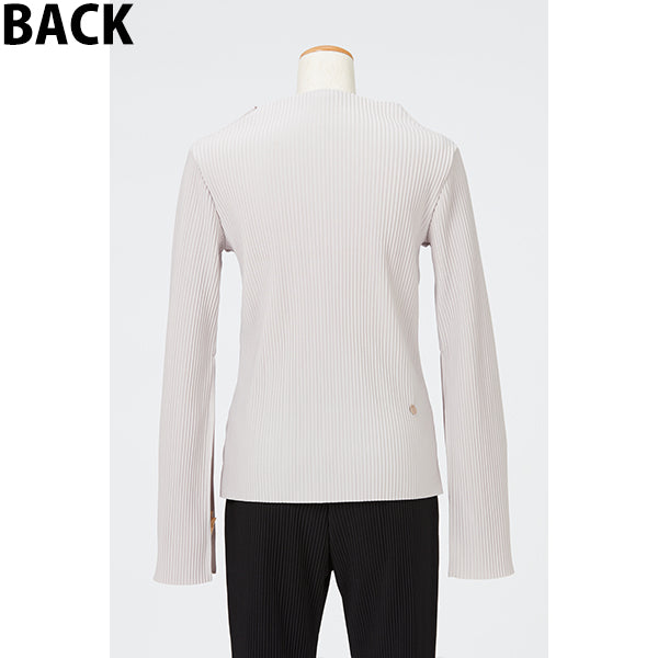 Flare Sleeve Pleats Tops / Khaki