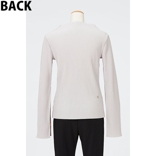 Flare Sleeve Pleats Tops / Khaki