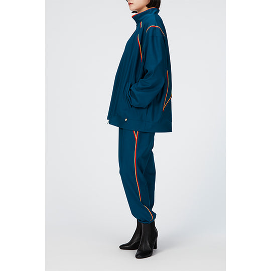 Zip Up Blouson / Inspired by Cling Cling / Green