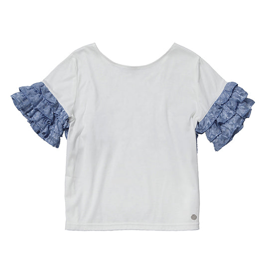 2WAY FRILL TOPS/WHITE