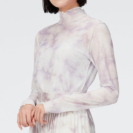 Sheer High Neck Tops / Inspired by Flow / Pink