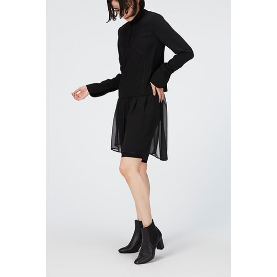 Back Zip Blouse(Flare Cuffs)  / Inspired by Cling Cling