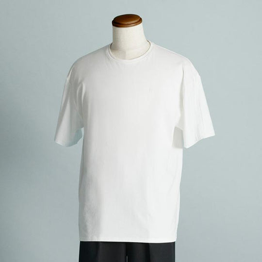 PLEATS SLEEVE TEE/BEIGE