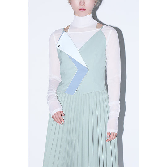 Sheer Cut Out Top /White