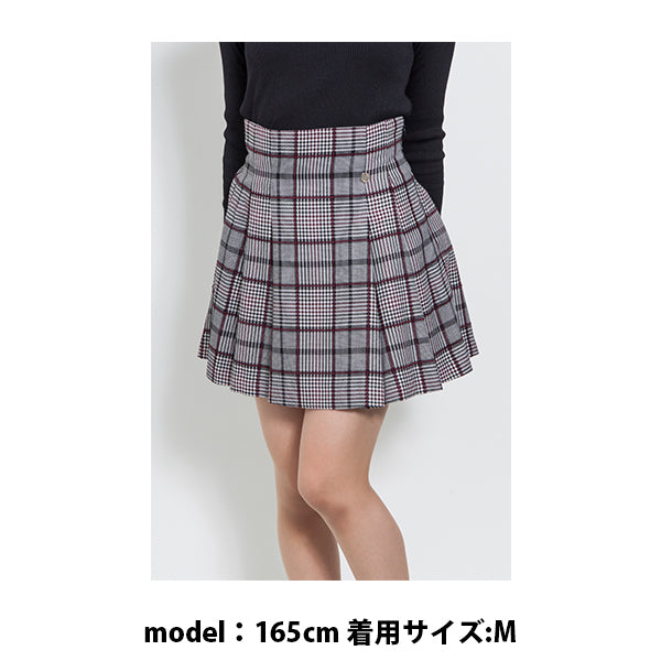 CHECK HIGH WAIST MINI SKIRT
