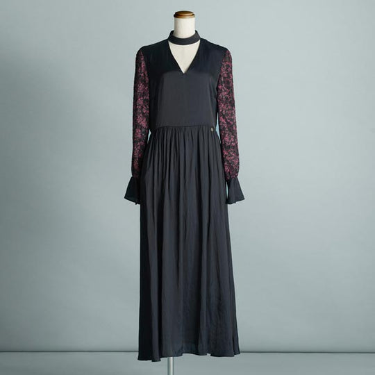 FLOWER SLEEVE DRESS