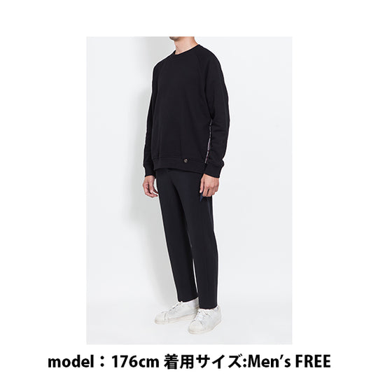 CHECK COMBINATION SWEAT PULLOVER