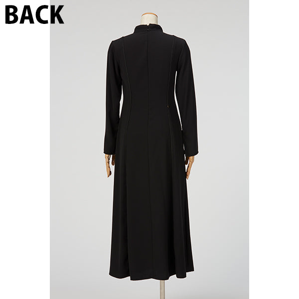 High Neck Long Dress / Inspired by Cling Cling