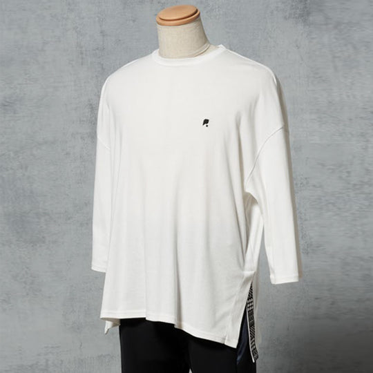 SIDE PRINT TAPE TEE/White