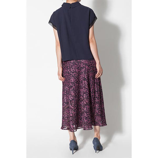 LACE FLOWER WRAP SKIRT
