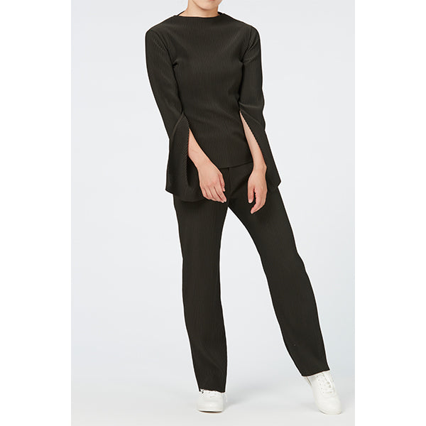 Pleats Pants (Lady's Straight) / Khaki