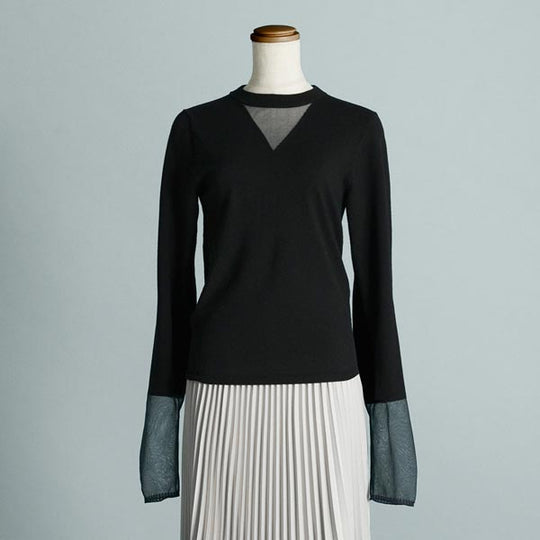 SHEER COMBI KNIT