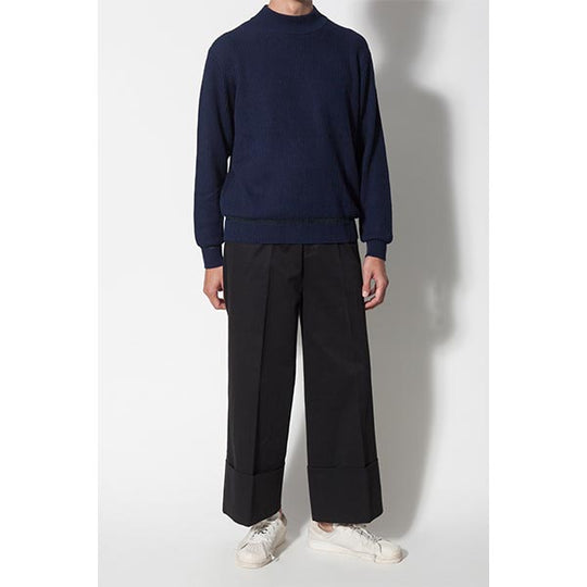 BELTED WIDE PANTS