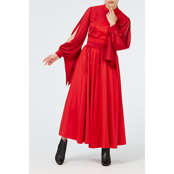 Flare Skirt / Inspired by Spinning World / Red