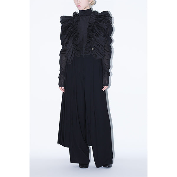 Layered Skirt Pants /Inspired by ネビュラロマンス /Green