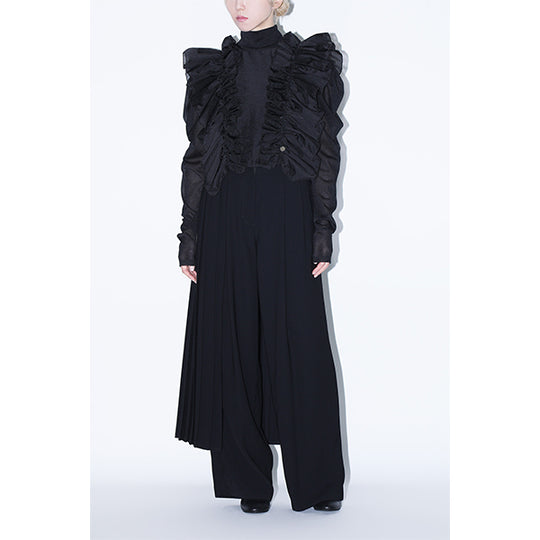 Layered Skirt Pants /Inspired by ネビュラロマンス /Green