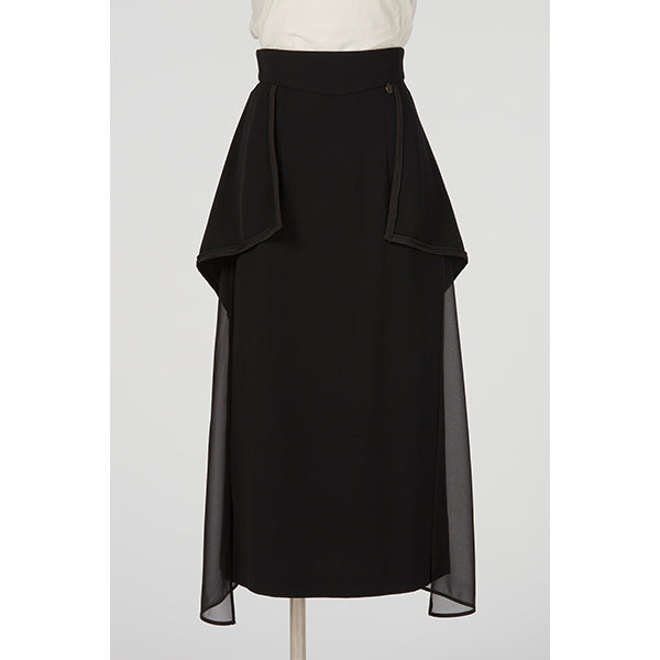 2Way Long Skirt / Inspired by Cling Cling / Black